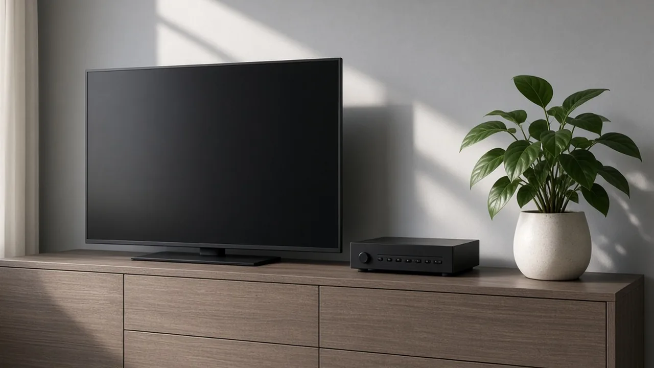 Receiver auf der Kommode